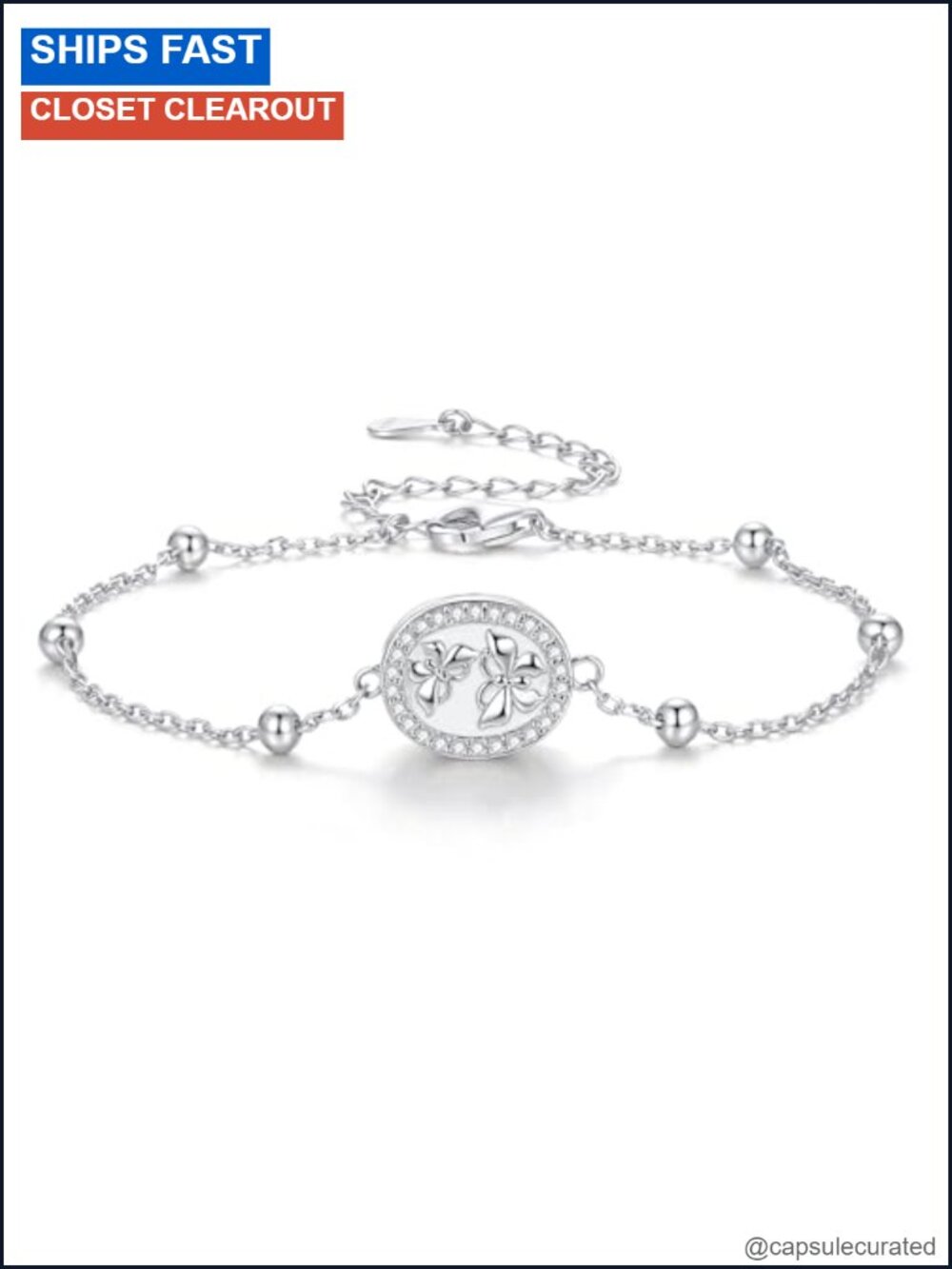 925 Sterling Silver Urn Bracelet for Ashes Memorial Jewelry